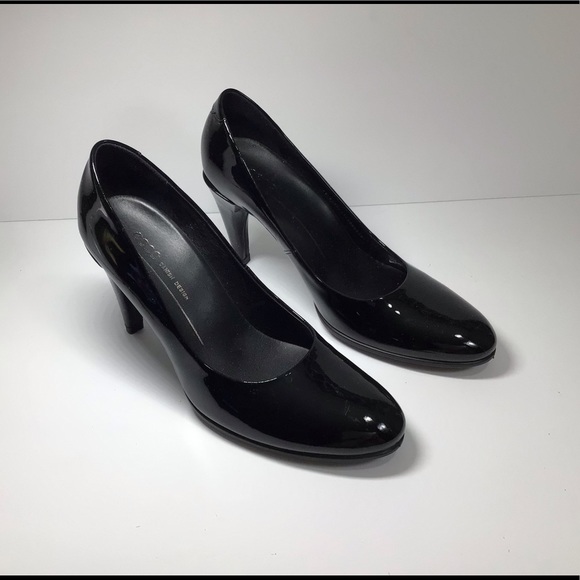Ecco Shoes - Ecco Classic Black Patent Heels Size 7.5